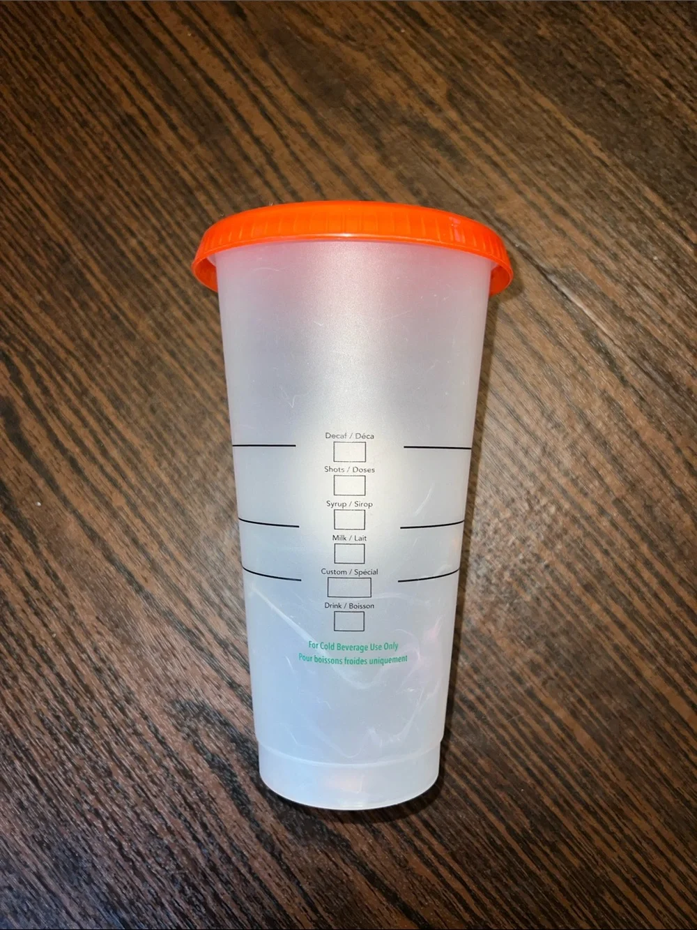 Starbucks Translucent Marble Cold Color Changing Cup with Pink Lid